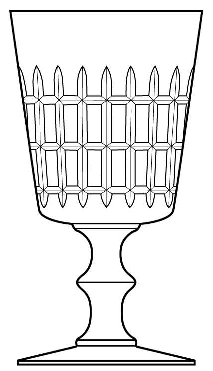 Berkeley Water Goblet by Duncan & Miller-1