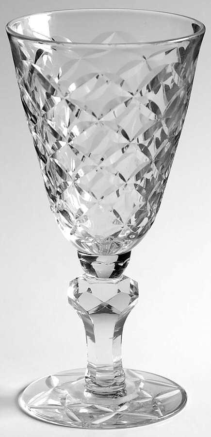 Bristol Diamond Water Goblet by Duncan & Miller-1