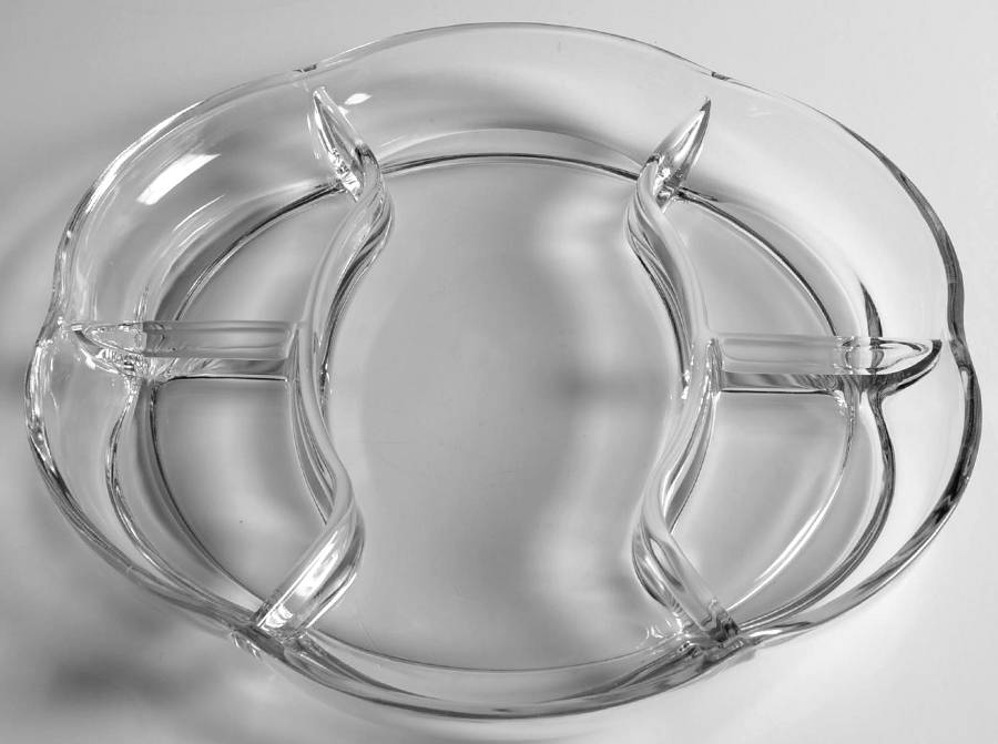 Canterbury (Heavy Pressed) 12" Oblong 5 Part Relish by Duncan & Miller-1