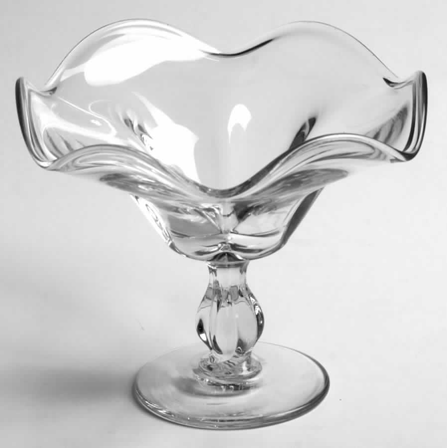 Canterbury (Heavy Pressed) Round Compote (Height X Width) by Duncan & Miller-1