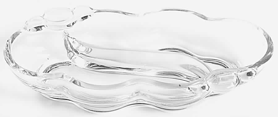 Canterbury (Heavy Pressed) Divided Pickle and Olive Dish by Duncan & Miller-1