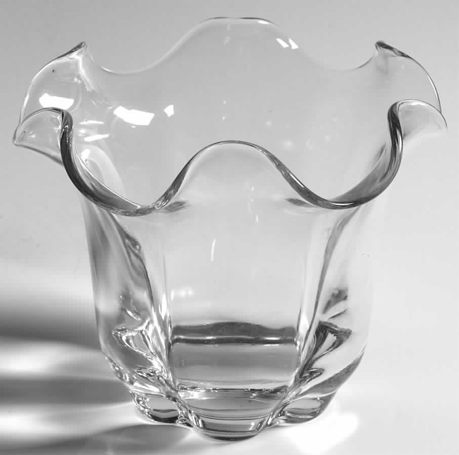Canterbury (Heavy Pressed) Medium Crimped Vase by Duncan & Miller-1