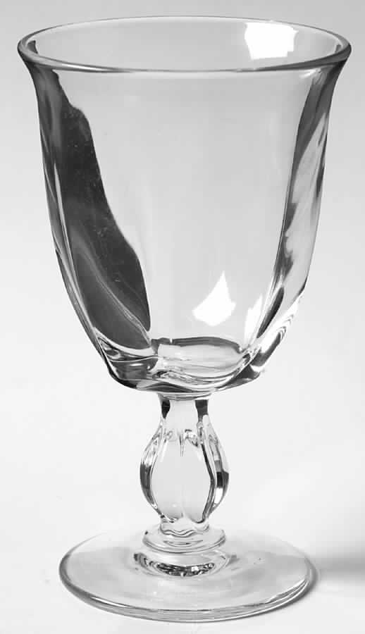 Canterbury (Heavy Pressed) Water Goblet by Duncan & Miller-1