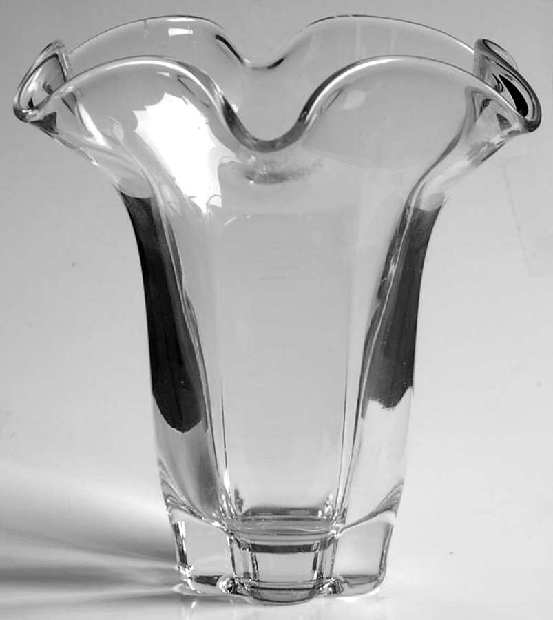 Canterbury (Heavy Pressed) 5" Crimped Vase by Duncan & Miller-1