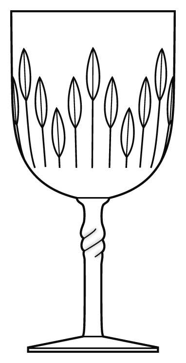 Candlelight Water Goblet by Duncan & Miller-1