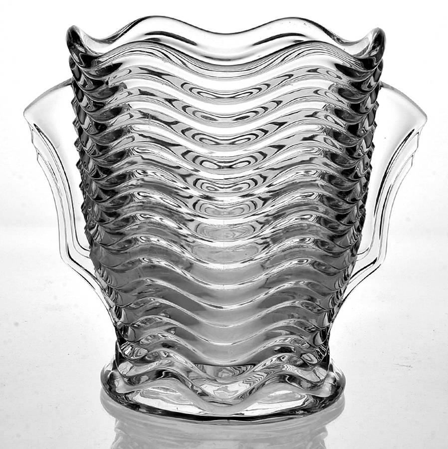 Caribbean Clear 6" Flower Vase by Duncan & Miller-1