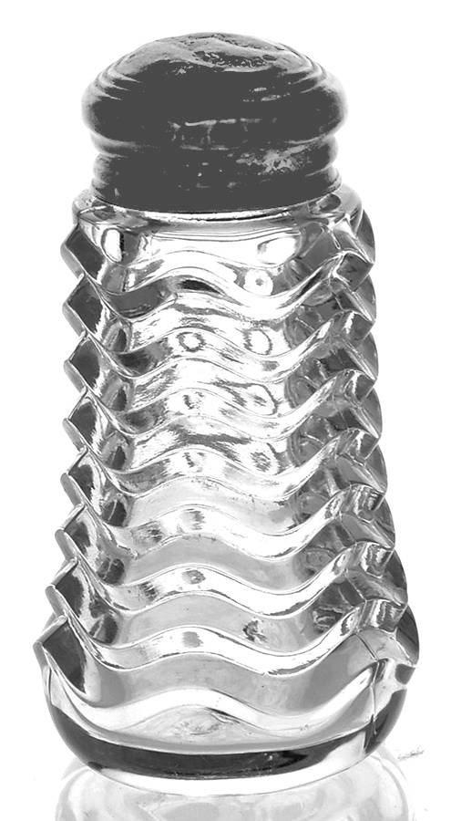 Caribbean Clear Shaker with Metal Lid by Duncan & Miller-1