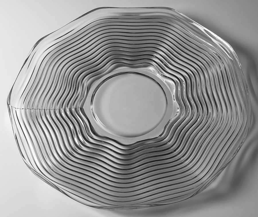 Caribbean Clear Punch Bowl Underplate by Duncan & Miller-1