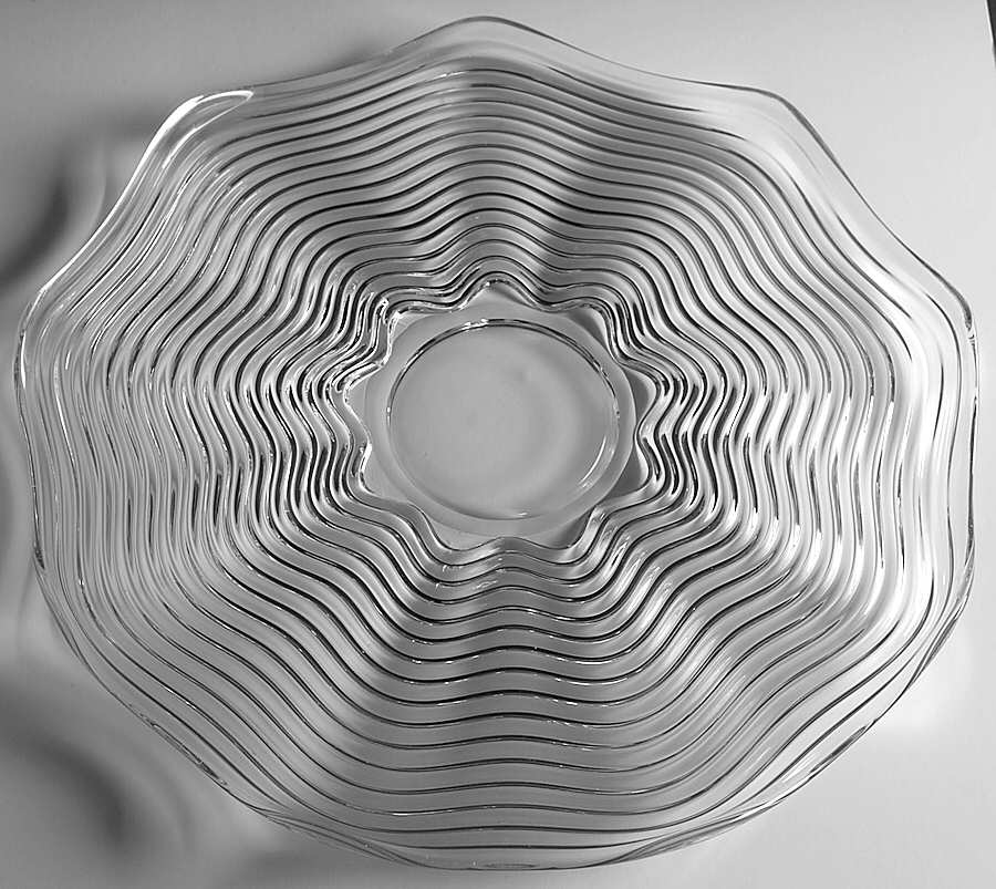 Caribbean Clear 13" Cabaret Plate by Duncan & Miller-1