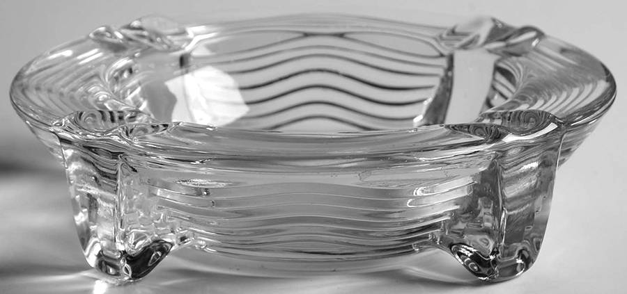 Caribbean Clear 4" Round Ashtray by Duncan & Miller-1