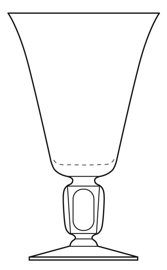 Chalice Water Goblet by Duncan & Miller-1