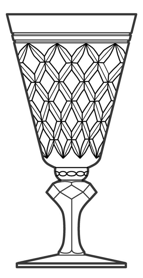Chesterfield Water Goblet by Duncan & Miller-1