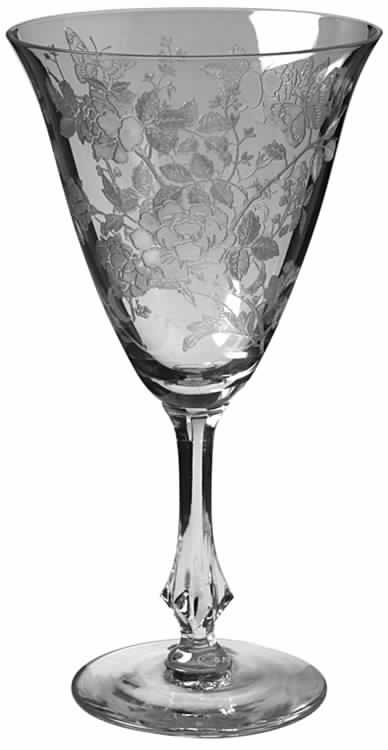 Charmaine Rose Water Goblet by Duncan & Miller-1