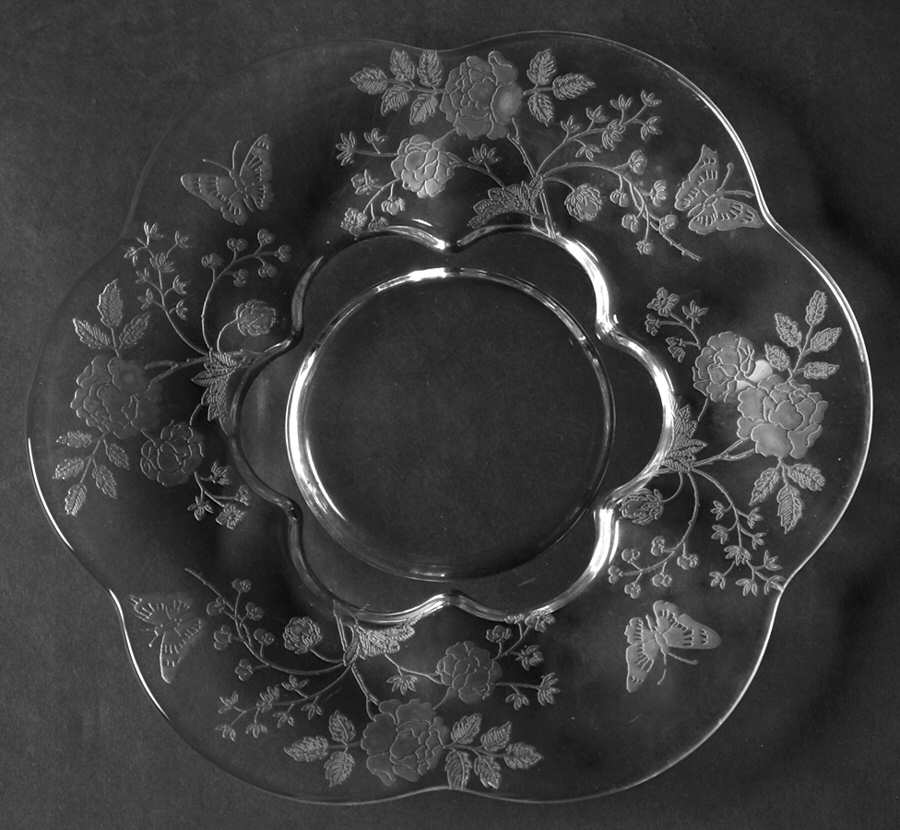Charmaine Rose Canterbury Shape Plate by Duncan & Miller-1