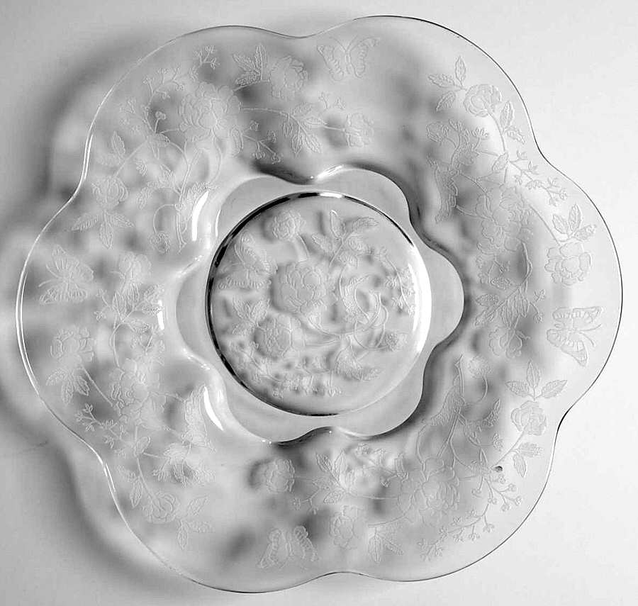 Charmaine Rose Canterbury Luncheon Plate by Duncan & Miller-1