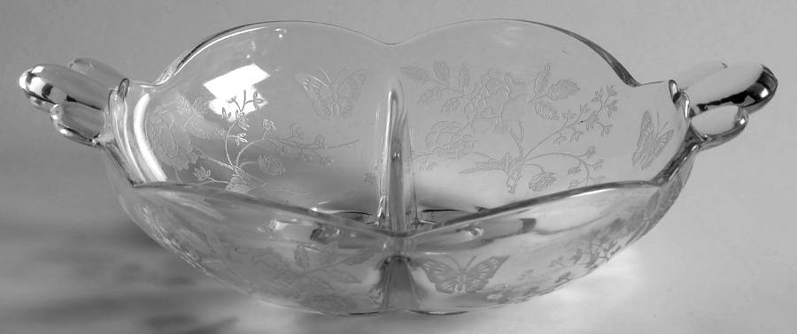 Charmaine Rose 8" Round 2 Part Relish by Duncan & Miller-1