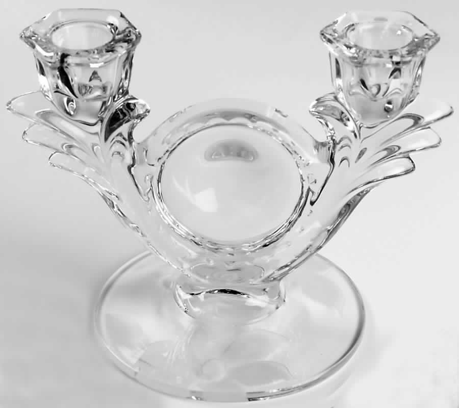 Clematis Double Light Candlestick by Duncan & Miller-1