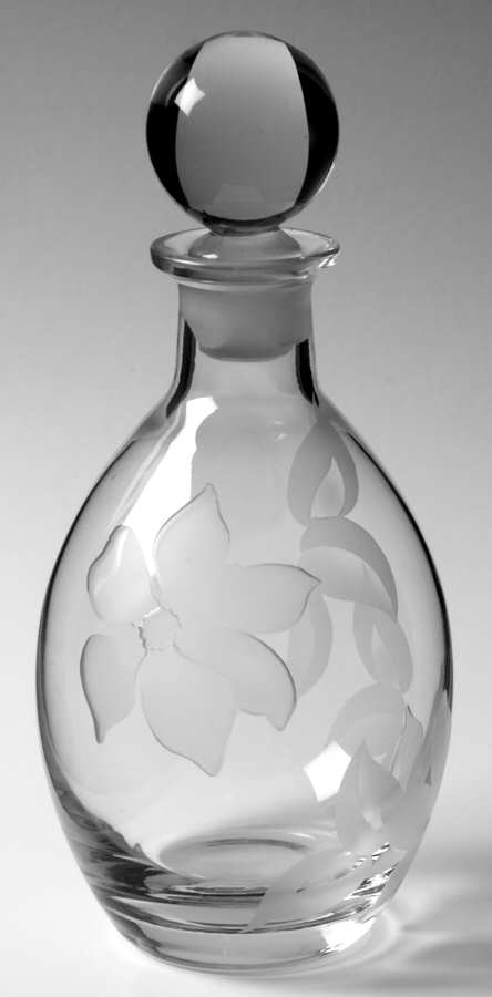 Clematis Decanter & Stopper by Duncan & Miller-1