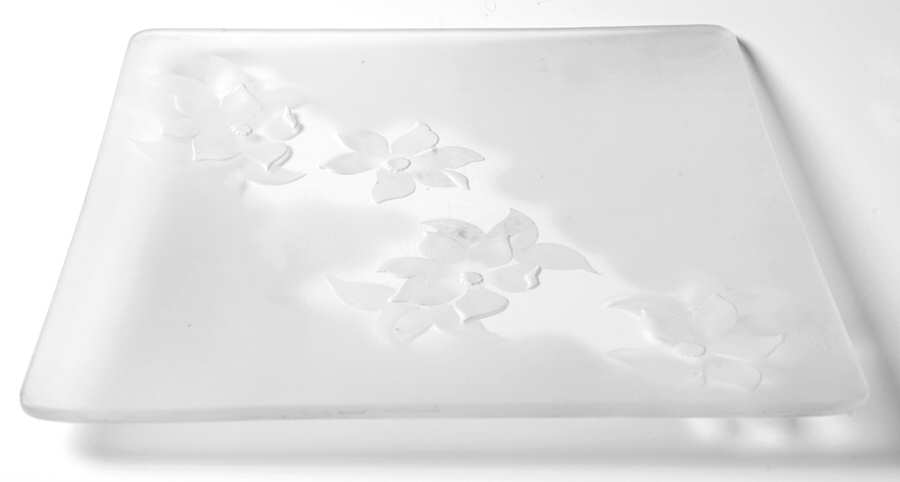 Clematis 10" Square Serving Tray by Duncan & Miller-1