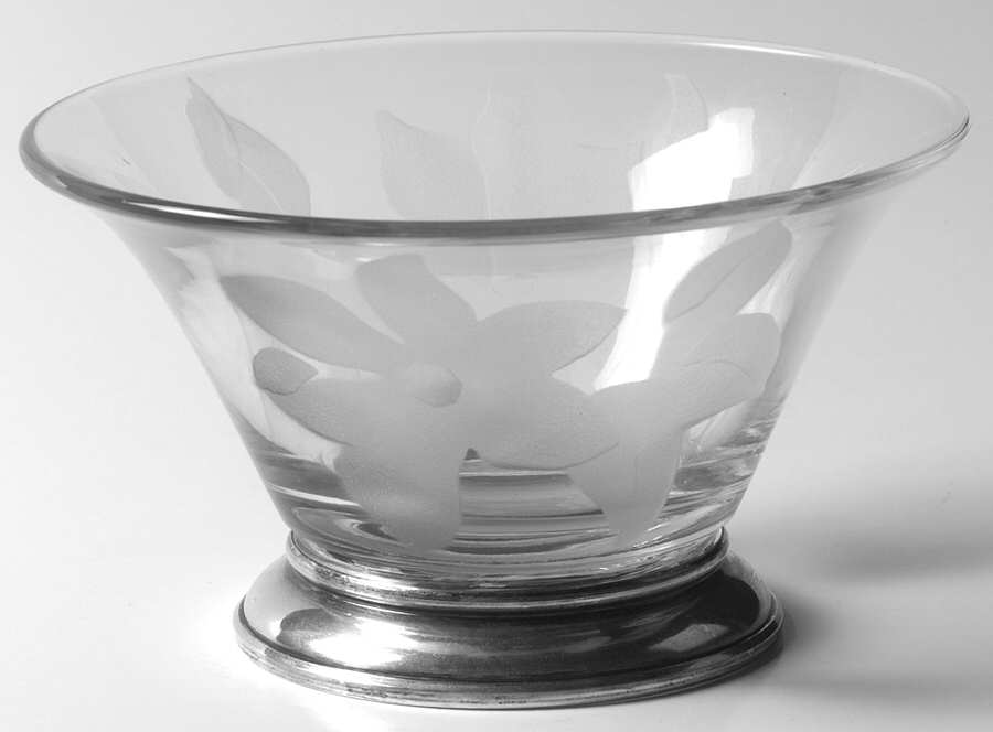 Clematis 5" Flared Bowl W/Sterling Base by Duncan & Miller-1