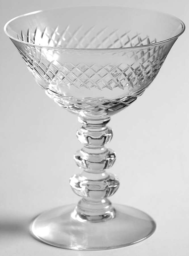 Coronet (Cut #682) Champagne/Tall Sherbet by Duncan & Miller-1