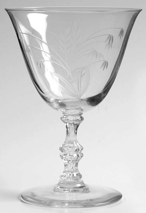 Coralbel (Cut) Water Goblet by Duncan & Miller-1