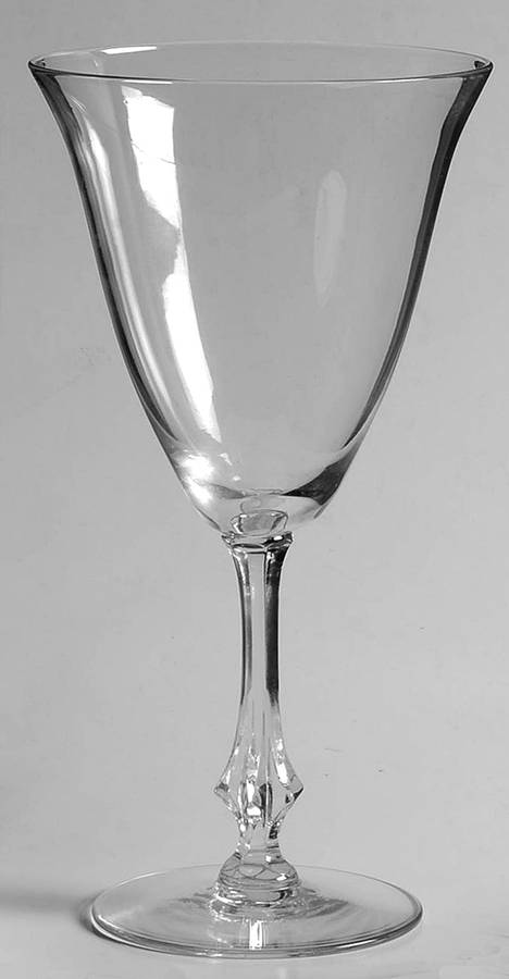 Diamond (Stem 5375, Blown) Water Goblet by Duncan & Miller-1