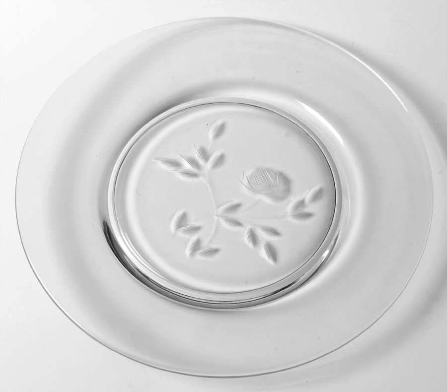 Duncan Rose (Cut) Luncheon Plate by Duncan & Miller-1