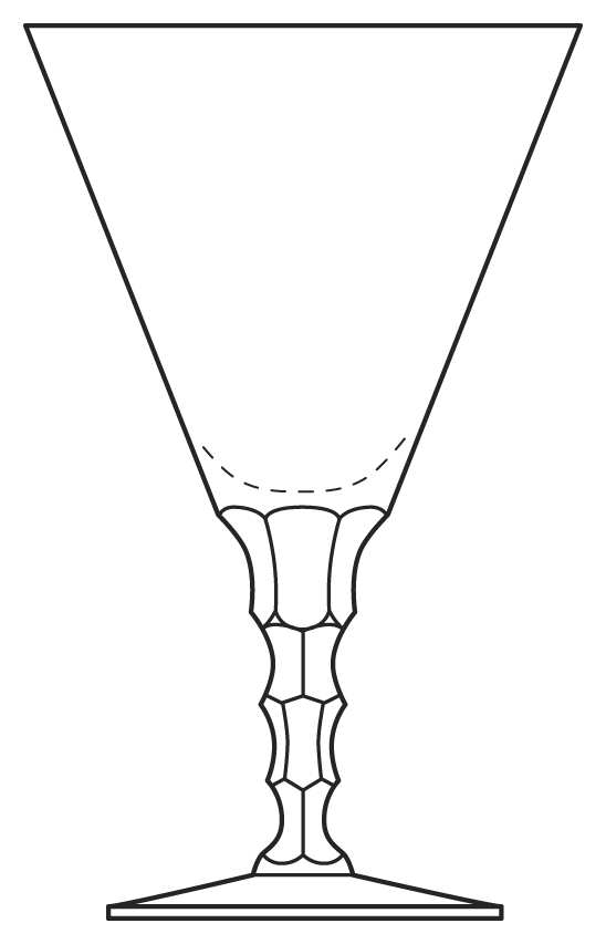 Elegance Water Goblet by Duncan & Miller-1