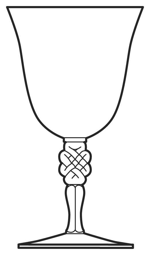 Eternal Life Water Goblet by Duncan & Miller-1