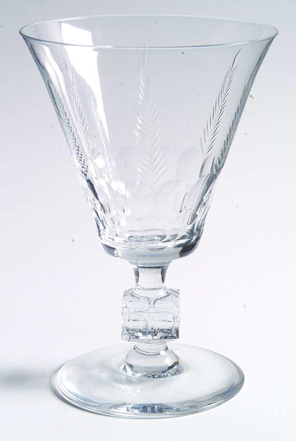 Fern (Cut) Water Goblet by Duncan & Miller-1