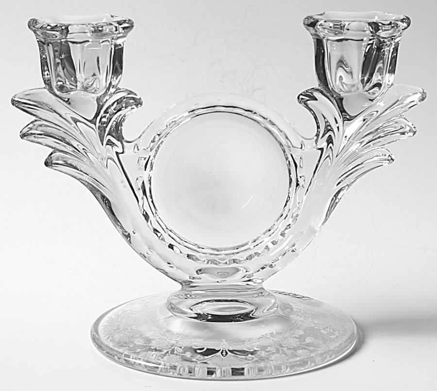 First Love Double Light Candlestick by Duncan & Miller-1
