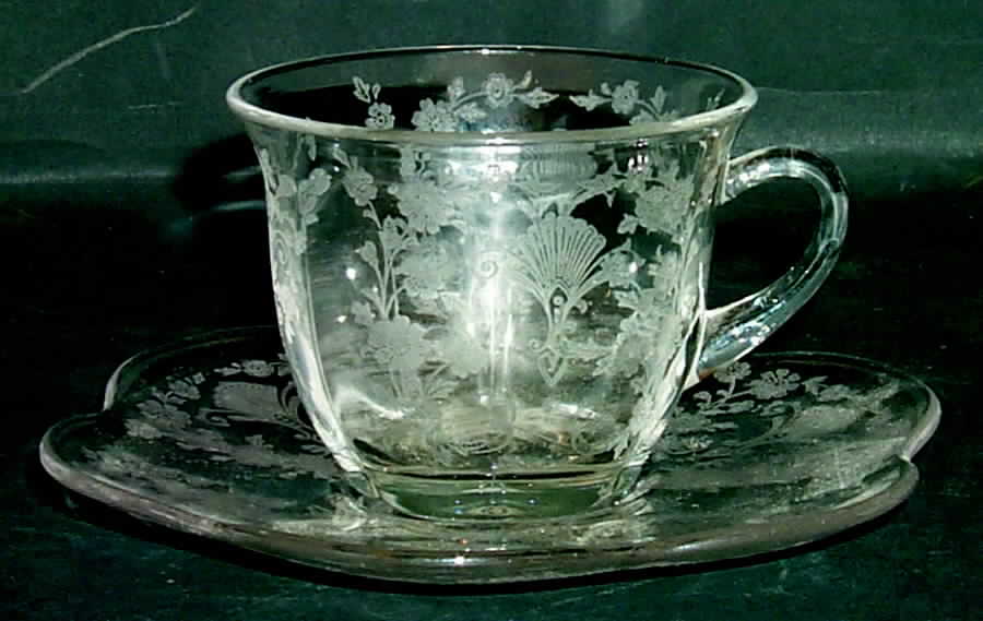 First Love Cup and Saucer Set by Duncan & Miller-1