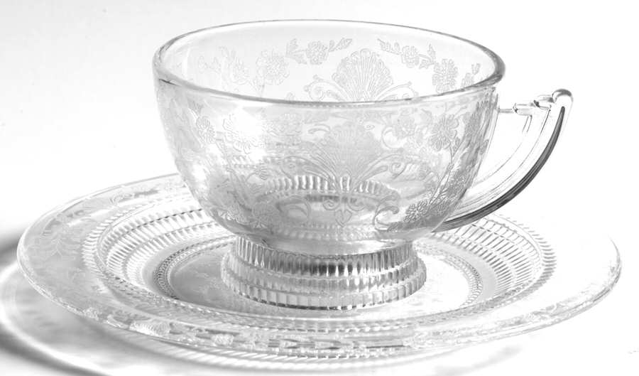 First Love Cup and Saucer Set by Duncan & Miller-1