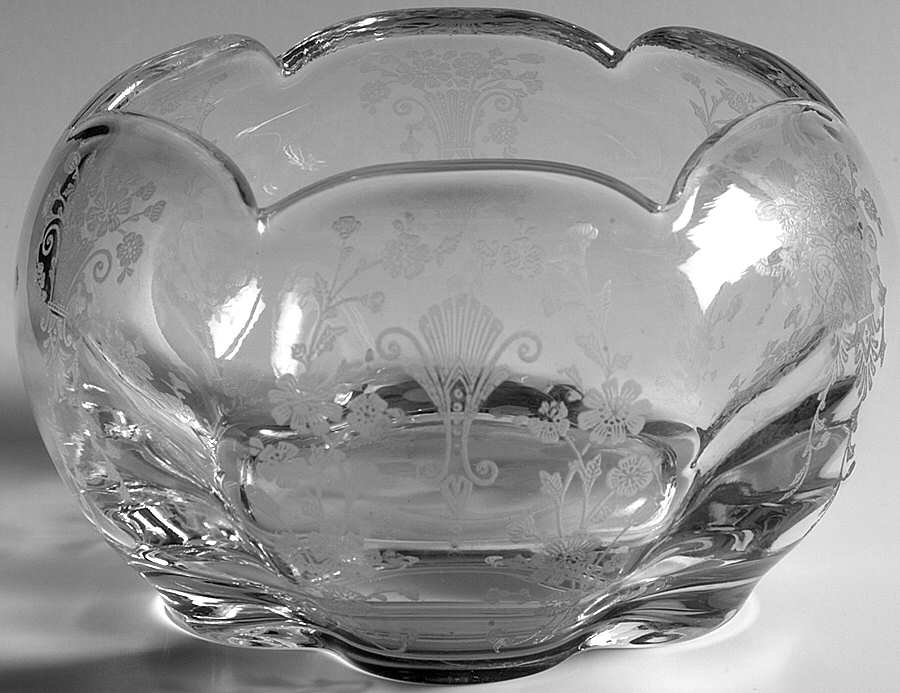 First Love Rose Bowl by Duncan & Miller-1