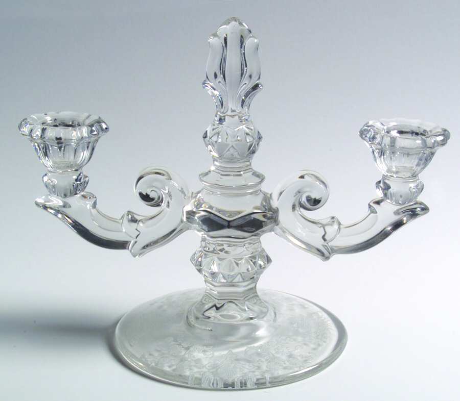First Love Double Light Candlestick by Duncan & Miller-1