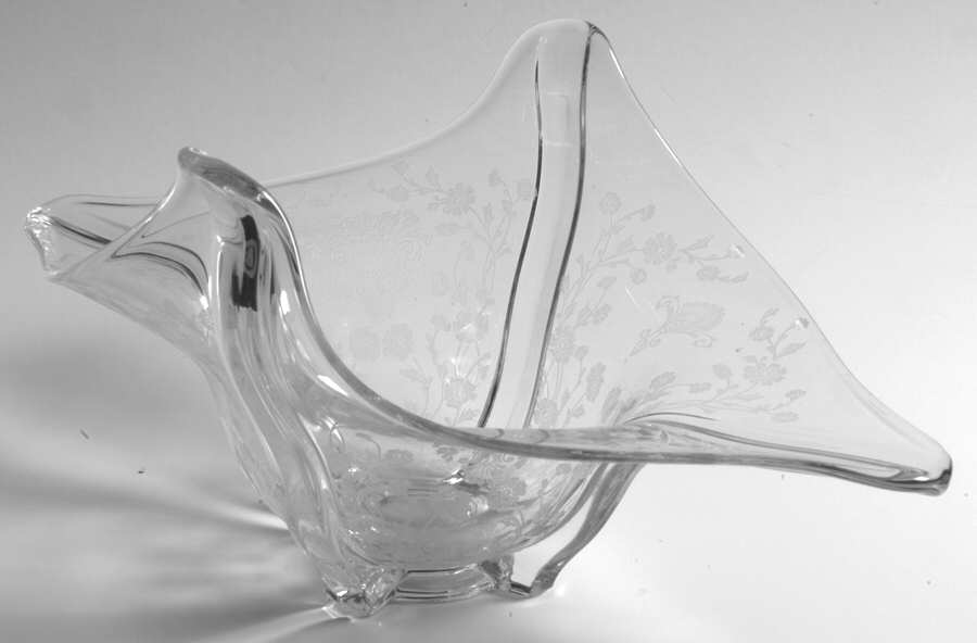 First Love 11" Flared Crimped Bowl by Duncan & Miller-1