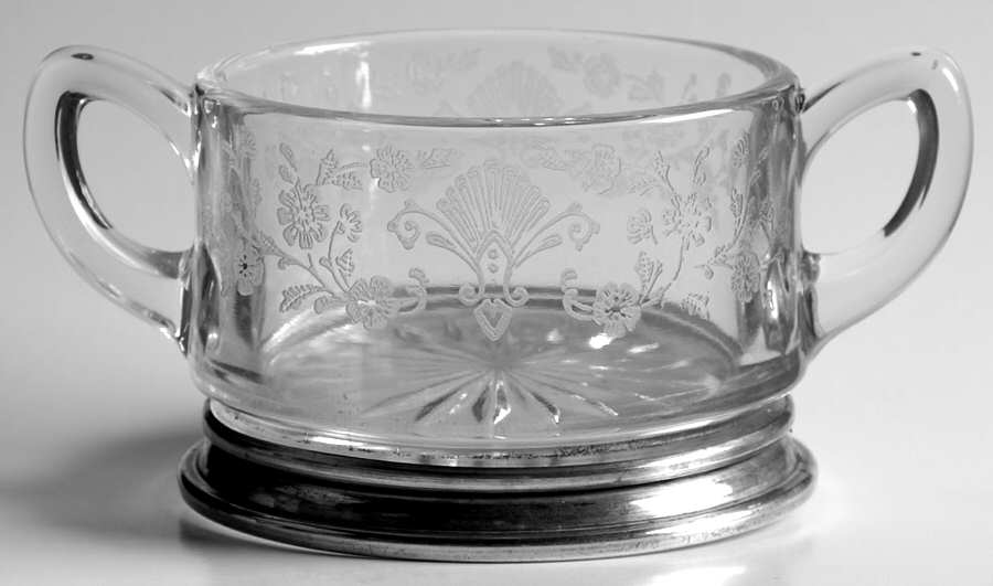 First Love Open Mini Sugar W/Sterling Base by Duncan & Miller-1