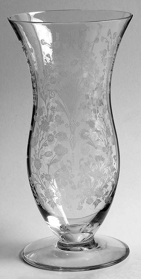 First Love 9" Footed Flared Vase by Duncan & Miller-1