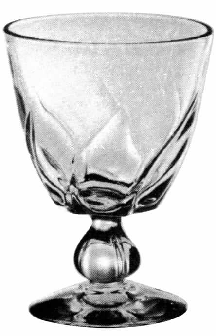 Flair Water Goblet by Duncan & Miller-1