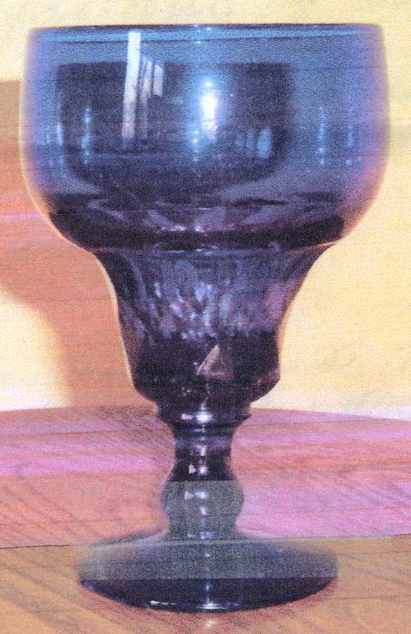 Georgian Cobalt Blue Water Goblet by Duncan & Miller-1