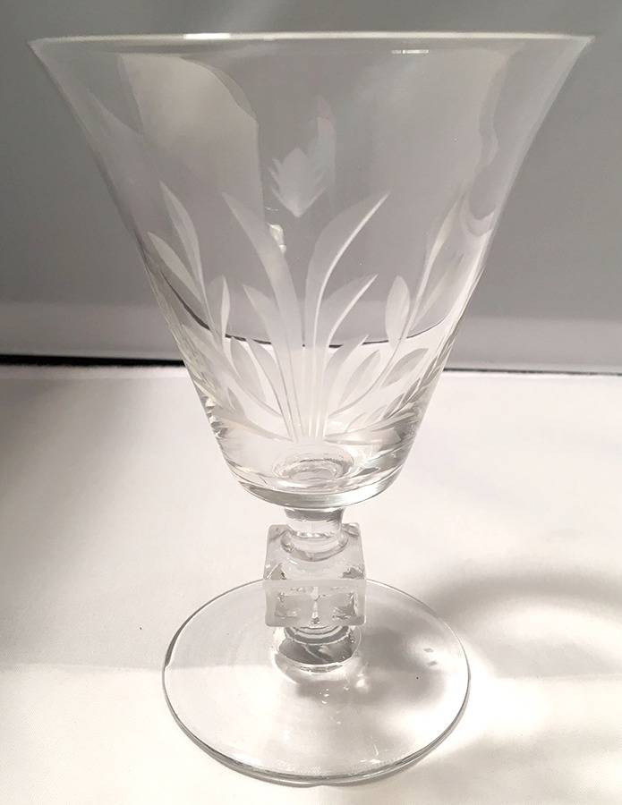 Governor Clinton (Cut) Water Goblet by Duncan & Miller-1