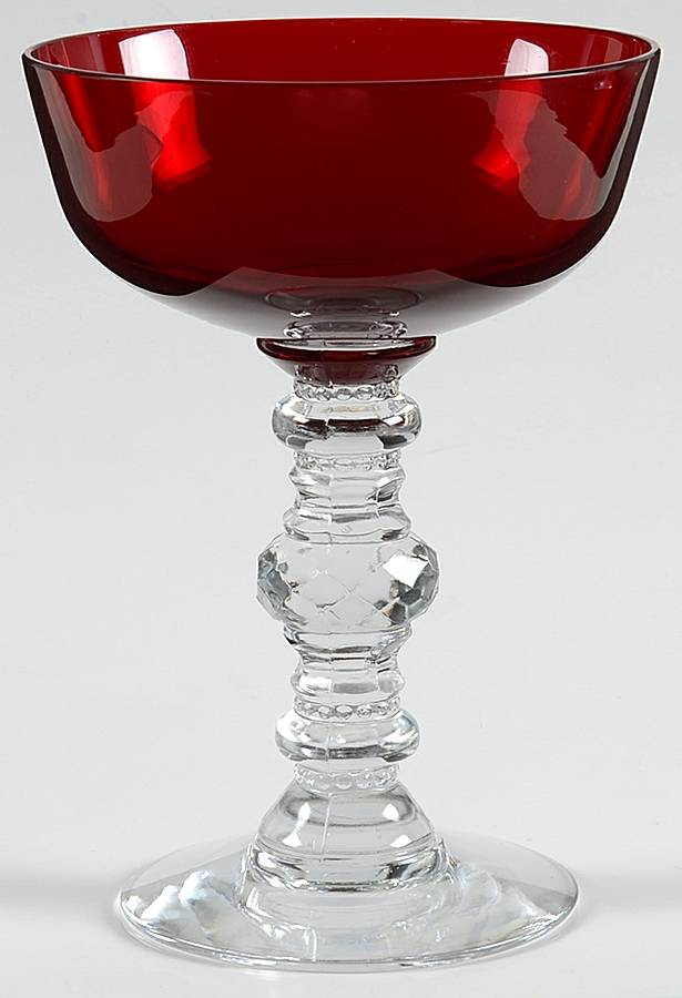 Granada Ruby Bowl Champagne/Tall Sherbet by Duncan & Miller-1