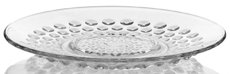 Hobnail Clear (Pressed) Saucer Only by Duncan & Miller-1