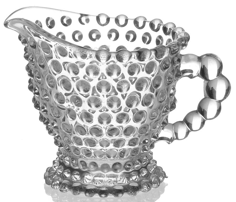 Hobnail Clear (Pressed) Mini Creamer by Duncan & Miller-1