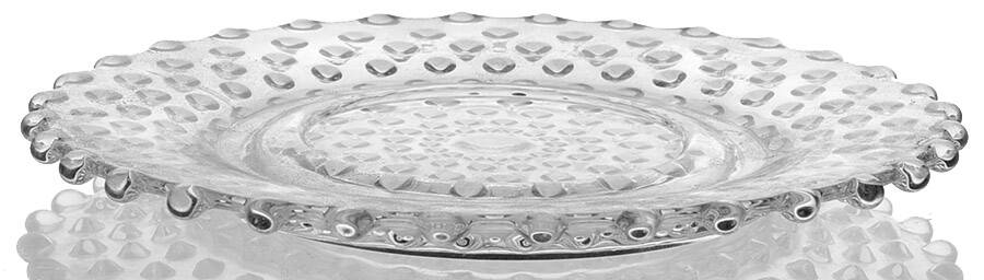 Hobnail Clear (Pressed) Mayonnaise Underplate Only by Duncan & Miller-1