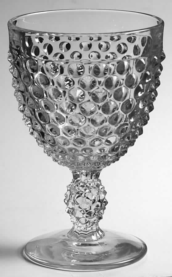 Hobnail Clear (Pressed) Water Goblet by Duncan & Miller-1
