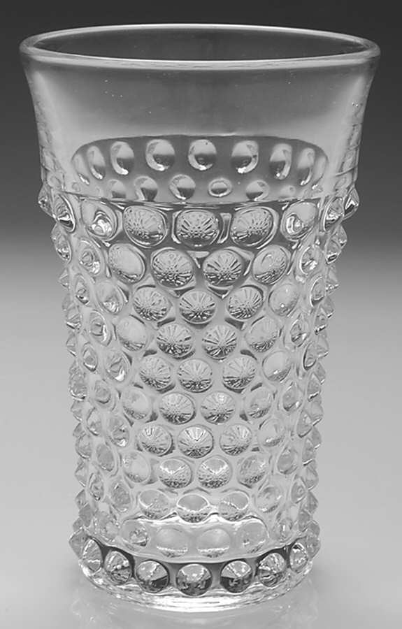 Hobnail Clear (Pressed) Flat Iced Tea by Duncan & Miller-1