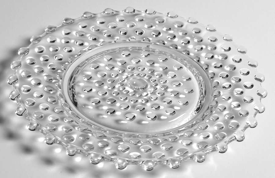 Hobnail Clear (Pressed) Bread & Butter Plate by Duncan & Miller-1