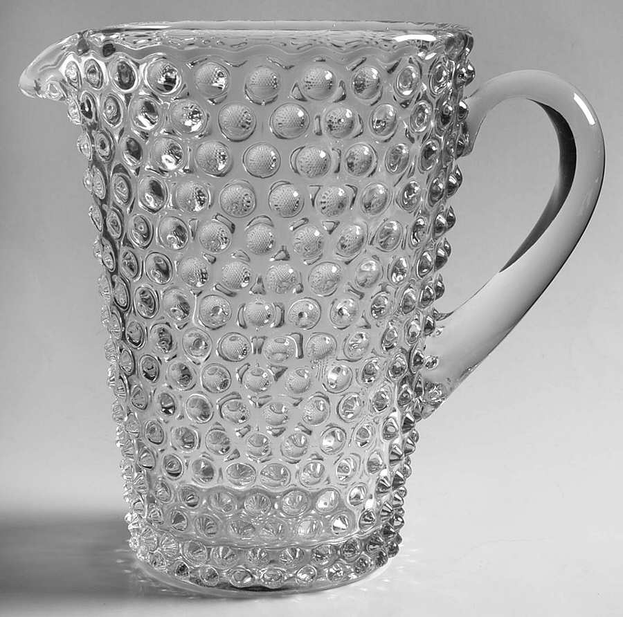 Hobnail Clear (Pressed) 64 Oz Pitcher by Duncan & Miller-1